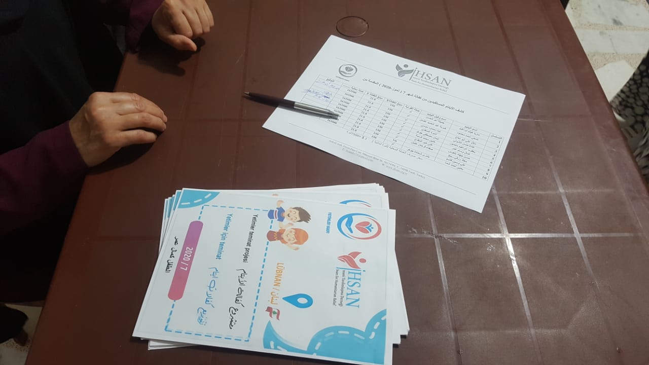 كفالات مالية لعشرة أيتام في لبنان