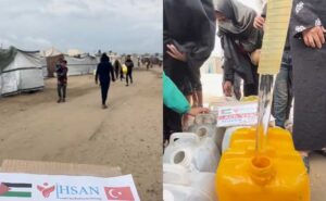 فرق إحسان للإغاثة الإنسانية تساعد في توفير مياه الشرب جنوب قطاع غزة المحاصر