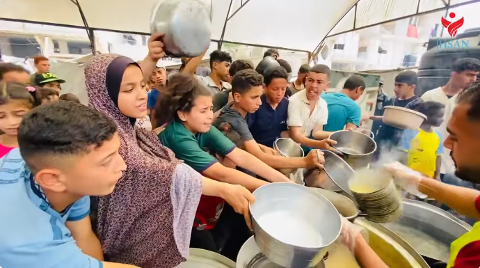 تكية إحسان للاغاثة الإنسانية 18 مايو 2025 جنوب قطاع غزة