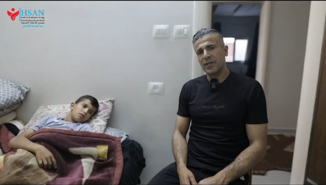 تقديم مساعدة نقدية للمساهمة في علاج الطفل أمير شمال قطاع غزة