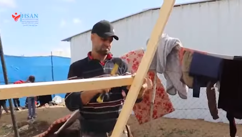 إنشاء وتجهيز مخيم إحسان للنازحين في رفح 2024