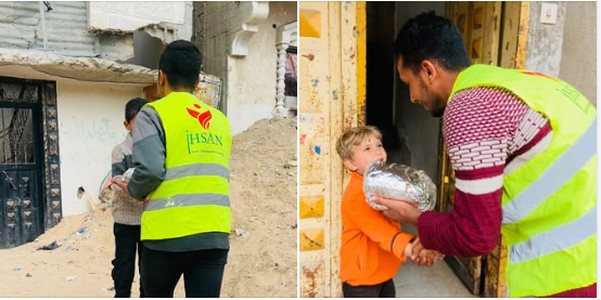 تقديم وجبات الإفطار اليومي لأهلنا في جنوب قطاع غزة الاثنين 3 آذار