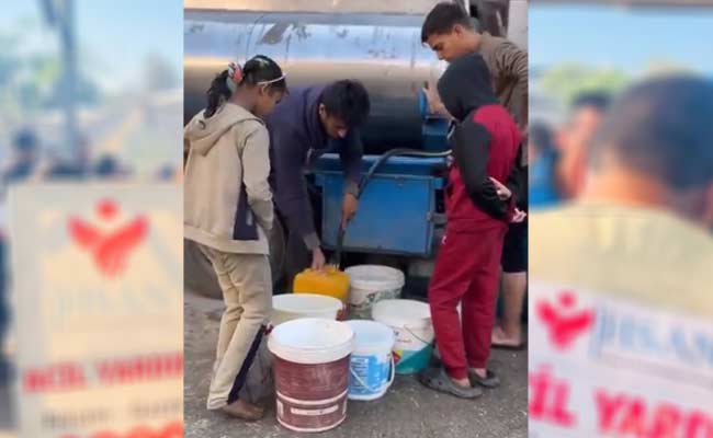 توزيع مياه الشرب في قطاع غزة يوم الإثنين 6 كانون الثاني